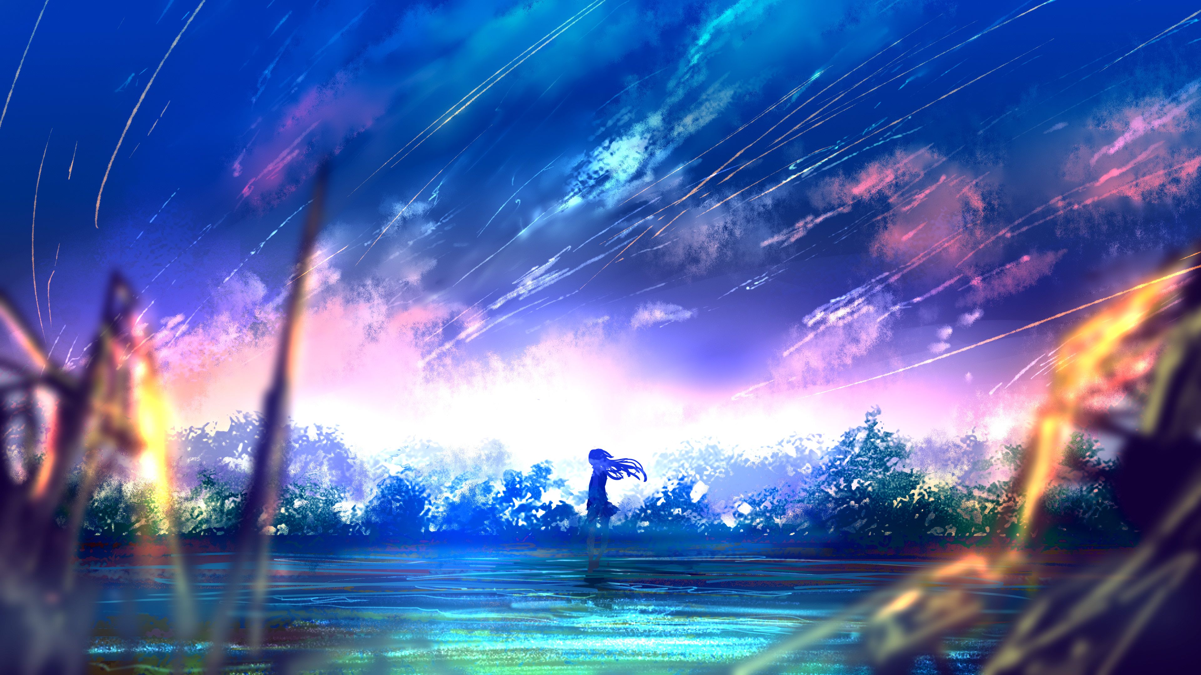 Walking in Nice Scenery